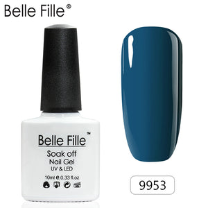Belle Fille Base and Top Coat Gel Nail Polish UV 10ml Transparent Soak Off Primer Gel Polish Gel Lacquer Nail Art Manicure
