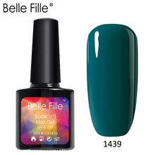 Load image into Gallery viewer, Belle Fille Base and Top Coat Gel Nail Polish UV 10ml Transparent Soak Off Primer Gel Polish Gel Lacquer Nail Art Manicure