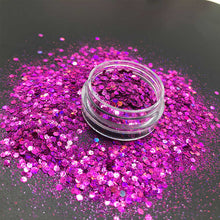 Load image into Gallery viewer, KM GLITTER Top Popular Best Sales Chunky Mixed Fairy Face Body Craft Rose Sequins Manicure Rose Gold Glitter for Nail Decoration