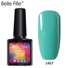 Load image into Gallery viewer, Belle Fille Base and Top Coat Gel Nail Polish UV 10ml Transparent Soak Off Primer Gel Polish Gel Lacquer Nail Art Manicure