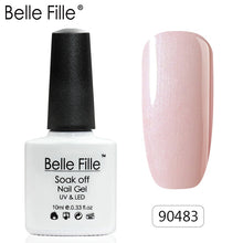 Load image into Gallery viewer, Belle Fille Base and Top Coat Gel Nail Polish UV 10ml Transparent Soak Off Primer Gel Polish Gel Lacquer Nail Art Manicure