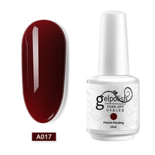 Load image into Gallery viewer, ROHWXY 15ml Uv Gel Nail Polish Top Uv Led Gel Nail Art Varnish Hybrid Soak Off Gel Lacquer Lucky Nail Paint Gel Polish Gellak