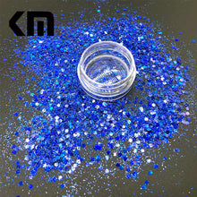 Load image into Gallery viewer, KM GLITTER Top Popular Best Sales Chunky Mixed Fairy Face Body Craft Rose Sequins Manicure Rose Gold Glitter for Nail Decoration