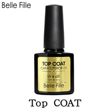 Load image into Gallery viewer, Belle Fille Base and Top Coat Gel Nail Polish UV 10ml Transparent Soak Off Primer Gel Polish Gel Lacquer Nail Art Manicure