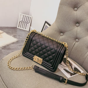 Synthetic Leather One Strap Solid Pattern Women Crossbody Bag