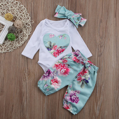 Baby Girl Cotton Clothing Jumpsuit Sets