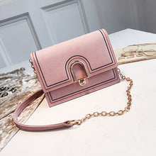 Load image into Gallery viewer, Women Crossbody Bag dull polish Sling with Metal chain