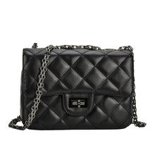 Load image into Gallery viewer, Solid Leather Chain Strap Shoulder Crossbody Argyle Women Bag