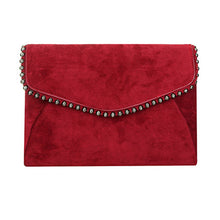 Load image into Gallery viewer, Metal Beads studded Flip Purse Women Crossbody Bag with chain