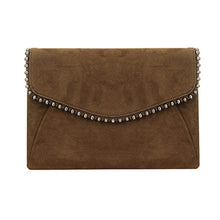 Load image into Gallery viewer, Metal Beads studded Flip Purse Women Crossbody Bag with chain