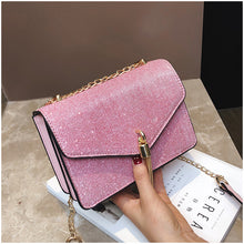 Load image into Gallery viewer, Women Stylish Shinning Sequin Tassels Shoulder Bag with chain