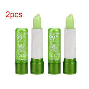 PNF Moisture Lip Balm Aloe Vera Natural Lipbalm Temperature Changed Color Lipstick Long Lasting Nourish Protect Lips Care Makeup