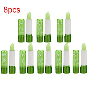 PNF Moisture Lip Balm Aloe Vera Natural Lipbalm Temperature Changed Color Lipstick Long Lasting Nourish Protect Lips Care Makeup