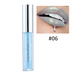 HANDAIYAN Shimmer Lip Gloss Waterproof Liquid Lipstick Moisturizer Laser Polarized Cosmetic Pearl Glitter Lipgloss Lip Plumper