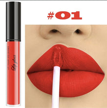 Load image into Gallery viewer, Professional Makeup Velvet Nude Lip gloss Waterproof Liquid Matte Lipstick Long lasting Black Lipstick Set Korean Cosmetics