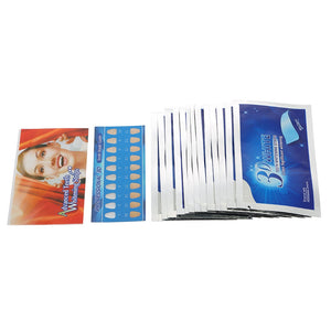 28Pcs/14Pair Teeth Whitening Strips 3D White Gel Tooth Dental kit Oral Hygiene Care Strip for false Teeth Veneers Dentist seks