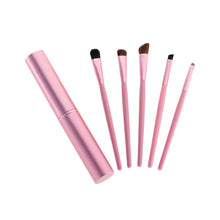 Load image into Gallery viewer, BBL 5pcs Travel Portable Mini Eye Makeup Brushes Set Smudge Eyeshadow Eyeliner Eyebrow Brush Lip Make Up Brush kit Professional