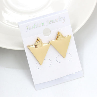 gold silver color New fashion Style Women Triangle drop Earrings