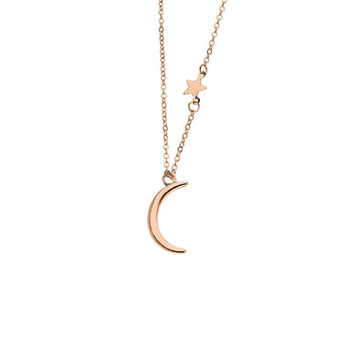 Moon Star Necklaces Statement Choker Chain Necklace