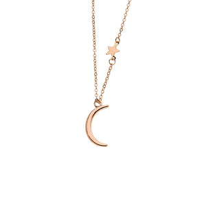 Moon Star Necklaces Statement Choker Chain Necklace