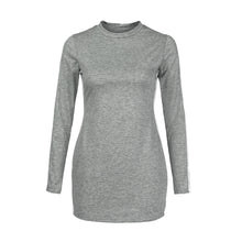 Load image into Gallery viewer, Women O-Neck sexy Dress above Knee mini Tunic Dress