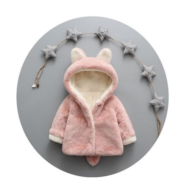 Children's Cotton Soft Thicken Solid Fleece Coat