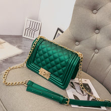 Load image into Gallery viewer, Synthetic Leather One Strap Solid Pattern Women Crossbody Bag