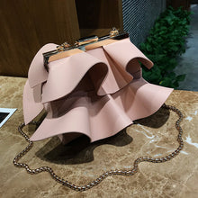 Load image into Gallery viewer, Women Fashion Ruffles Leather Crossbody Bag