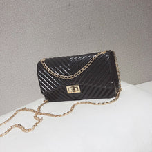 Load image into Gallery viewer, Women Rectangle Bag with Single chain soft surface Unlined geometric Design