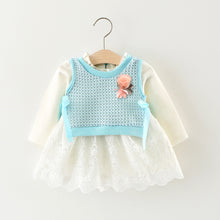 Load image into Gallery viewer, Baby Princess Cotton Skirt Two Piece Vest Frock