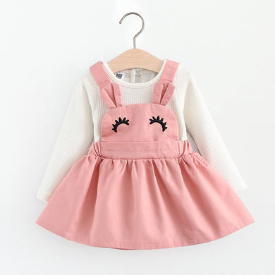 Baby Girls Cotton One-piece Dress