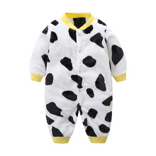 Load image into Gallery viewer, Baby Flannel Polyester Jumpsuit