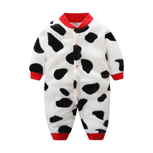 Load image into Gallery viewer, Baby Flannel Polyester Jumpsuit