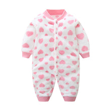 Load image into Gallery viewer, Baby Flannel Polyester Jumpsuit