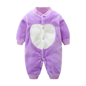Baby Flannel Polyester Jumpsuit