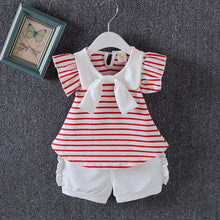 Load image into Gallery viewer, Baby Girls Soft Cotton Clothing Two Piece Set