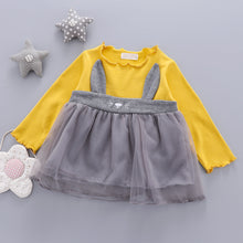 Load image into Gallery viewer, Cotton Baby Girls Pinafore Skirt Sets