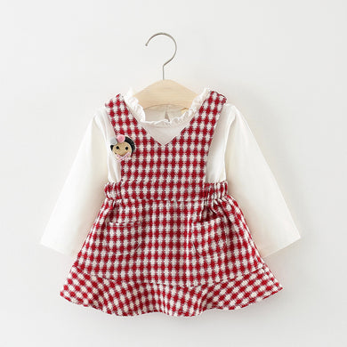 Baby Girls Cotton Pinafore Dress