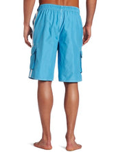 Load image into Gallery viewer, Kanu Surf Men&#39;s Barracuda Swim Trunks (Regular &amp; Extended Sizes), Aqua, Small | Amazon.com