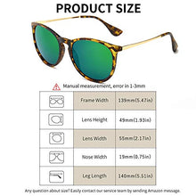 Load image into Gallery viewer, Amazon.com: SUNGAIT Vintage Round Sunglasses for Women Classic Retro Designer Style (Amber Frame/Green Lens): Clothing
