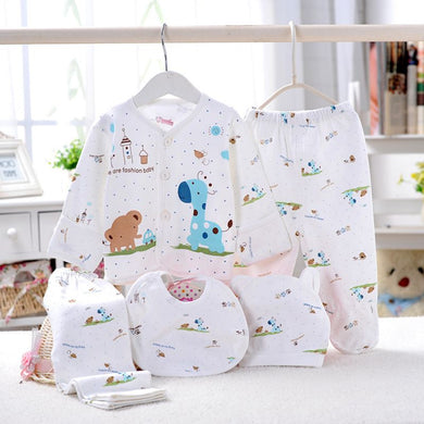 Baby Boys Girls Cotton Short Sleeve Cartoon Pattern O-Neck Regular Kids Unisex Clothes
