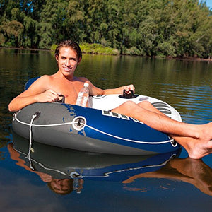 Amazon.com: Intex River Run I Sport Lounge, Inflatable Water Float, 53" Diameter: Toys & Games