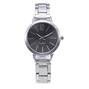 Good present Shock Resistant Stainless Steel Strap Dial Display Quartz Wrist Watch