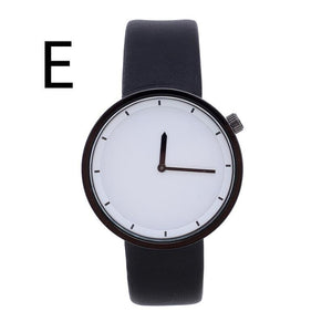 Casual Men's Round Dial Fashion Leather Band Business Watch