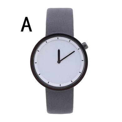 Casual Men's Round Dial Fashion Leather Band Business Watch