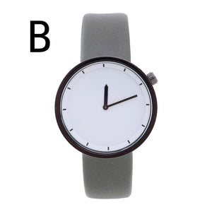 Casual Men's Round Dial Fashion Leather Band Business Watch