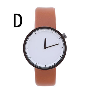 Casual Men's Round Dial Fashion Leather Band Business Watch