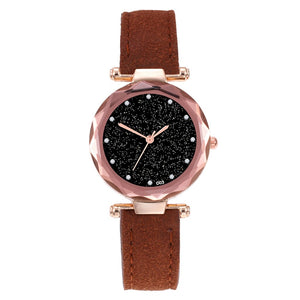 Fashion Women Leather Casual Watch Analog Quartz Wristwatch