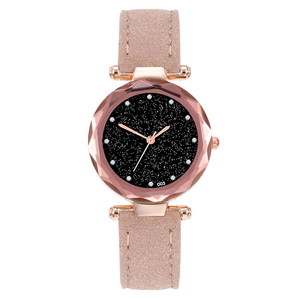 Fashion Women Leather Casual Watch Analog Quartz Wristwatch