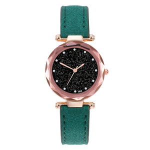 Fashion Women Leather Casual Watch Analog Quartz Wristwatch